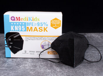 BLACK KN95 Kids Face Mask 10 Boxes