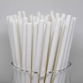 White Paper Straw 6 X 200 Mm (Case)