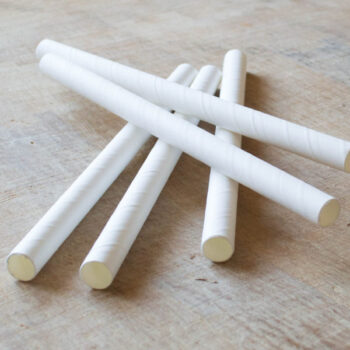 White Paper Straw 12 X 200 Mm (Case)