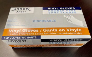 CLEAR Powder Free Vinyl Disposable Plastic Gloves